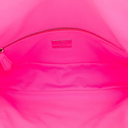 Fendi Medium Embossed Lycra Baguette Satchel