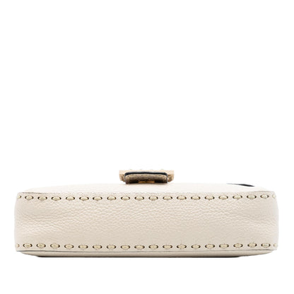 Fendi Medium Leather Selleria Baguette Satchel