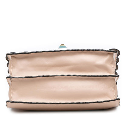 Fendi Medium Scalloped Leather Kan I Satchel