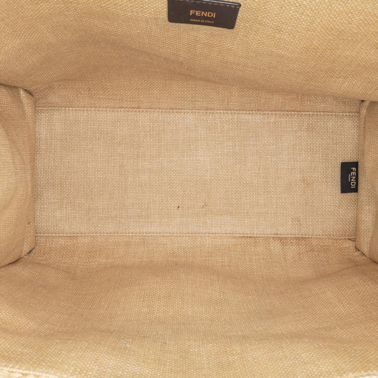 Fendi Medium Sunshine Raffia Tote (SHG-QIwD8F)