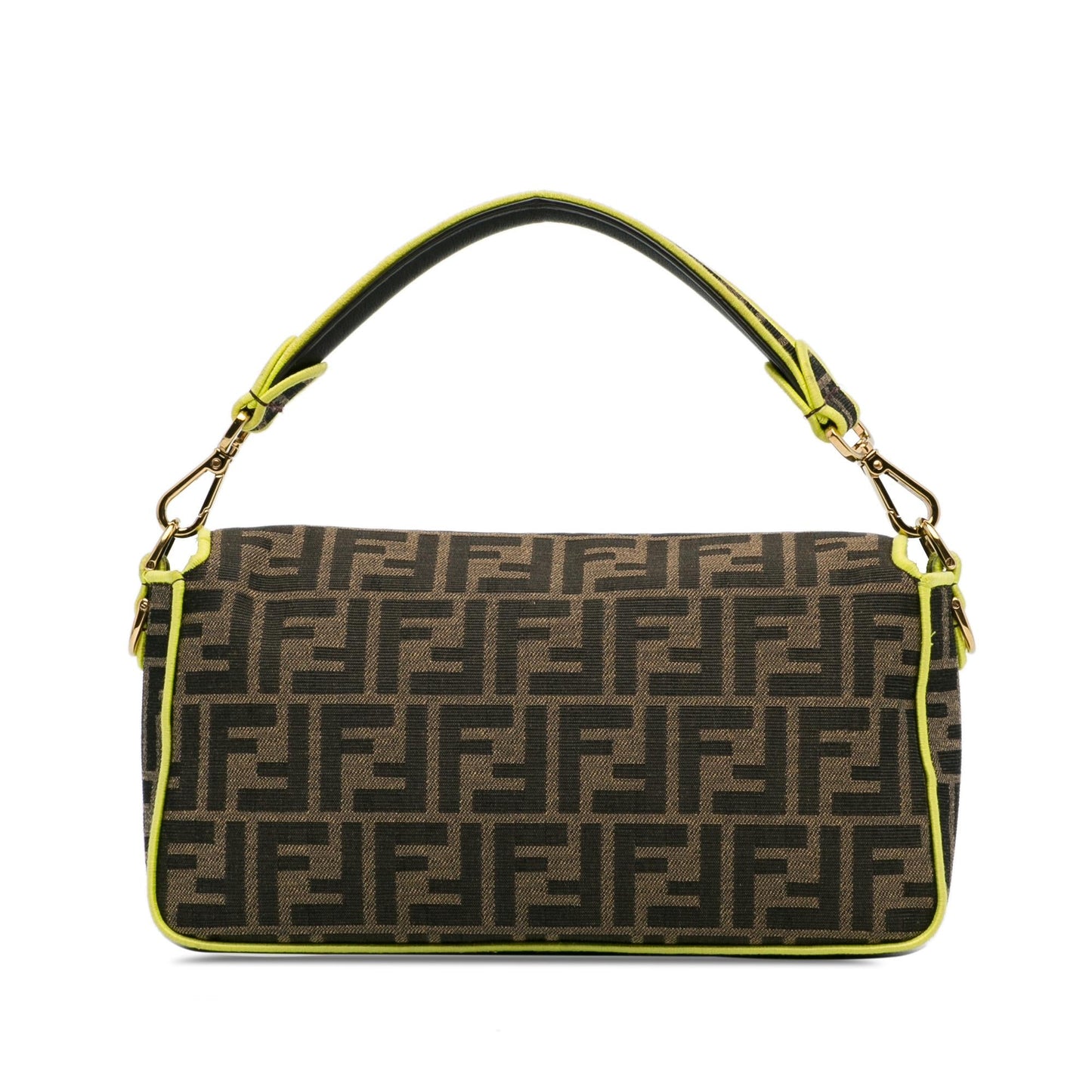 Fendi Medium Zucca Fluo Trim Baguette Satchel (SHG-jS2nD7)