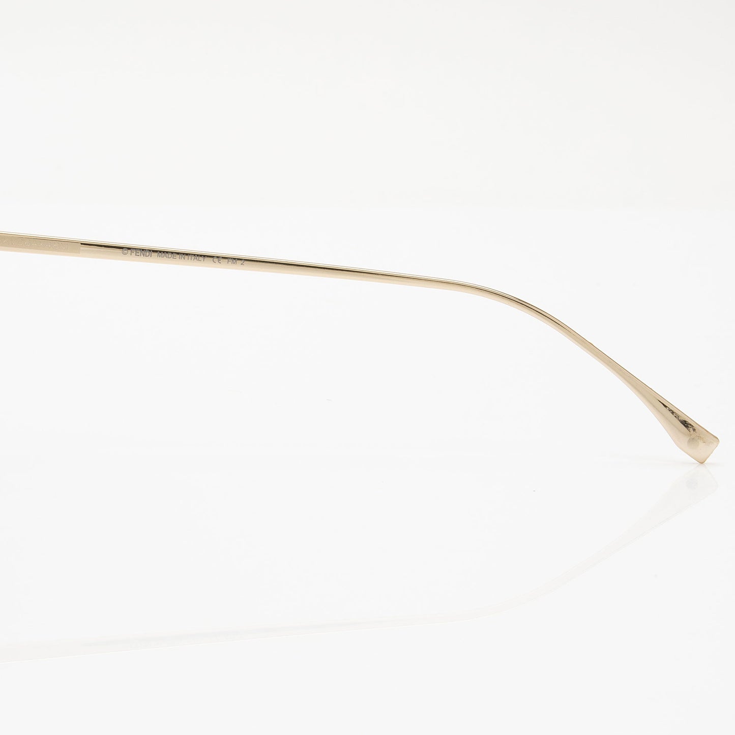 Fendi Metal Rimless Cat Eye Sunglasses