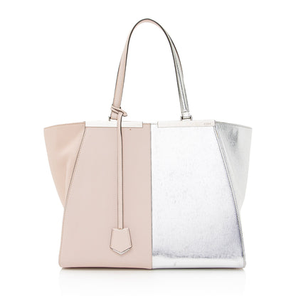Fendi Metallic Calfskin Bi Color 3Jours Tote (SHF-22279)