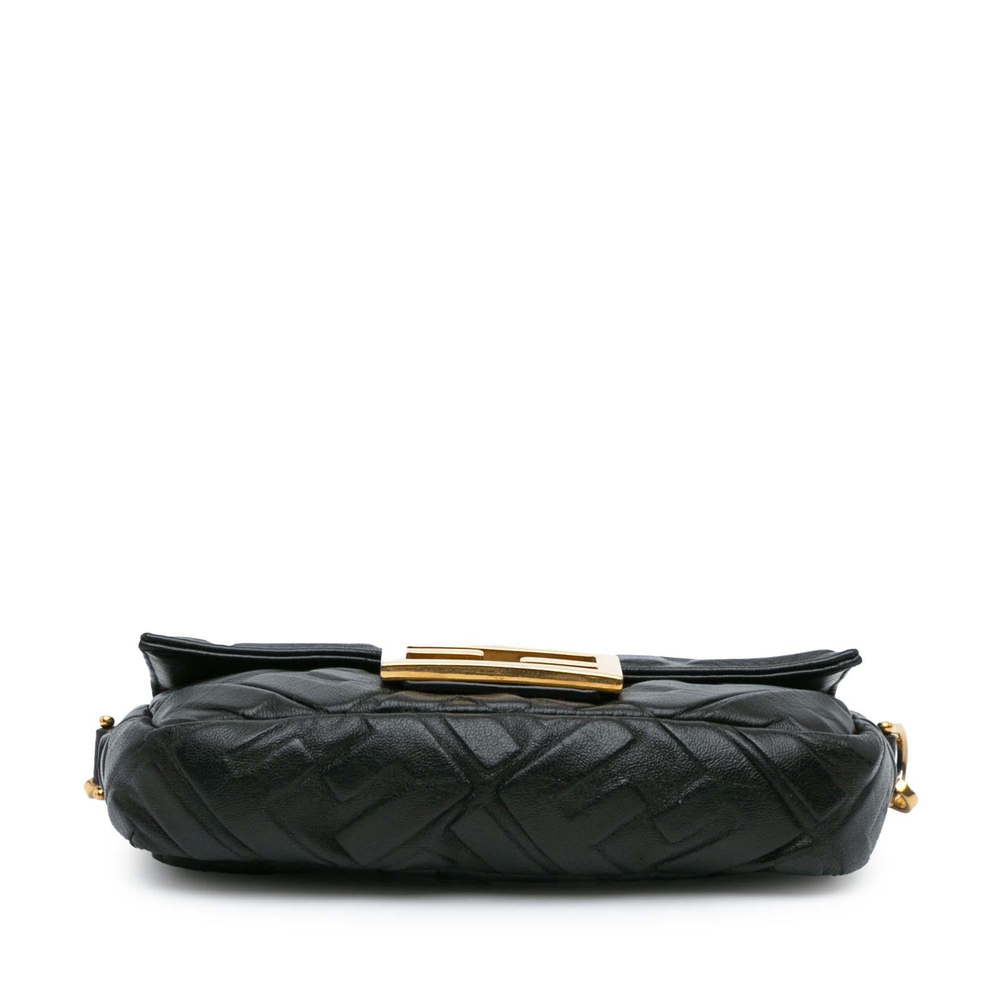 Fendi Mini Zucca Embossed Leather Baguette Satchel (SHG-CD0Erc)