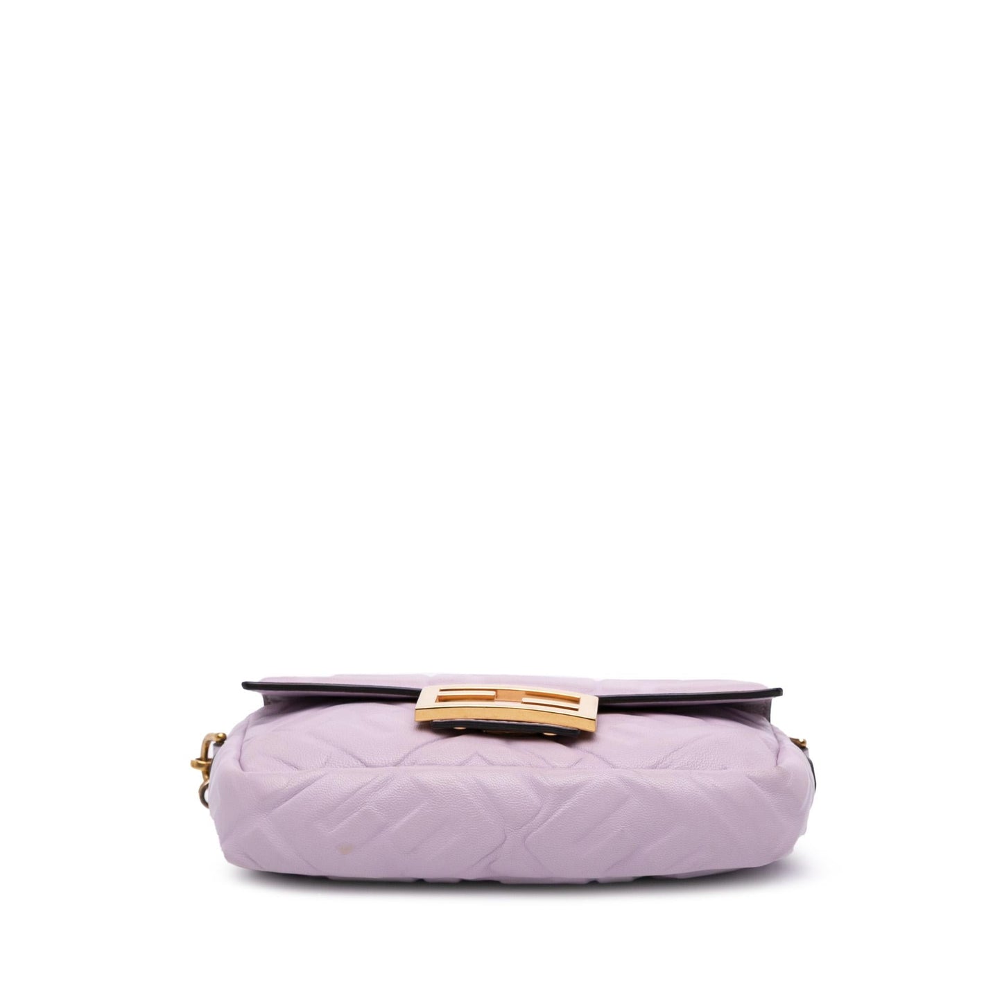 Fendi Mini Zucca Embossed Leather Baguette Satchel