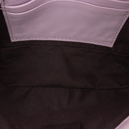 Fendi Mini Zucca Embossed Leather Baguette Satchel