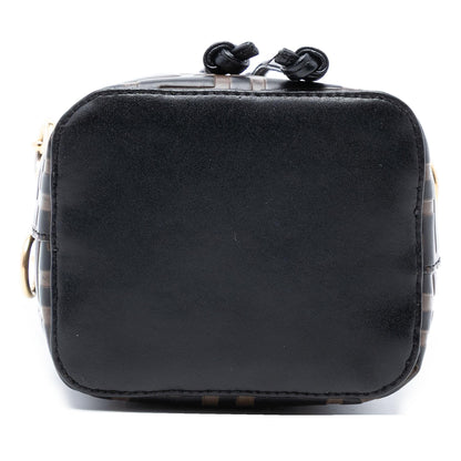 Fendi Mini Zucca Embossed Leather Mon Tresor Bucket Bag