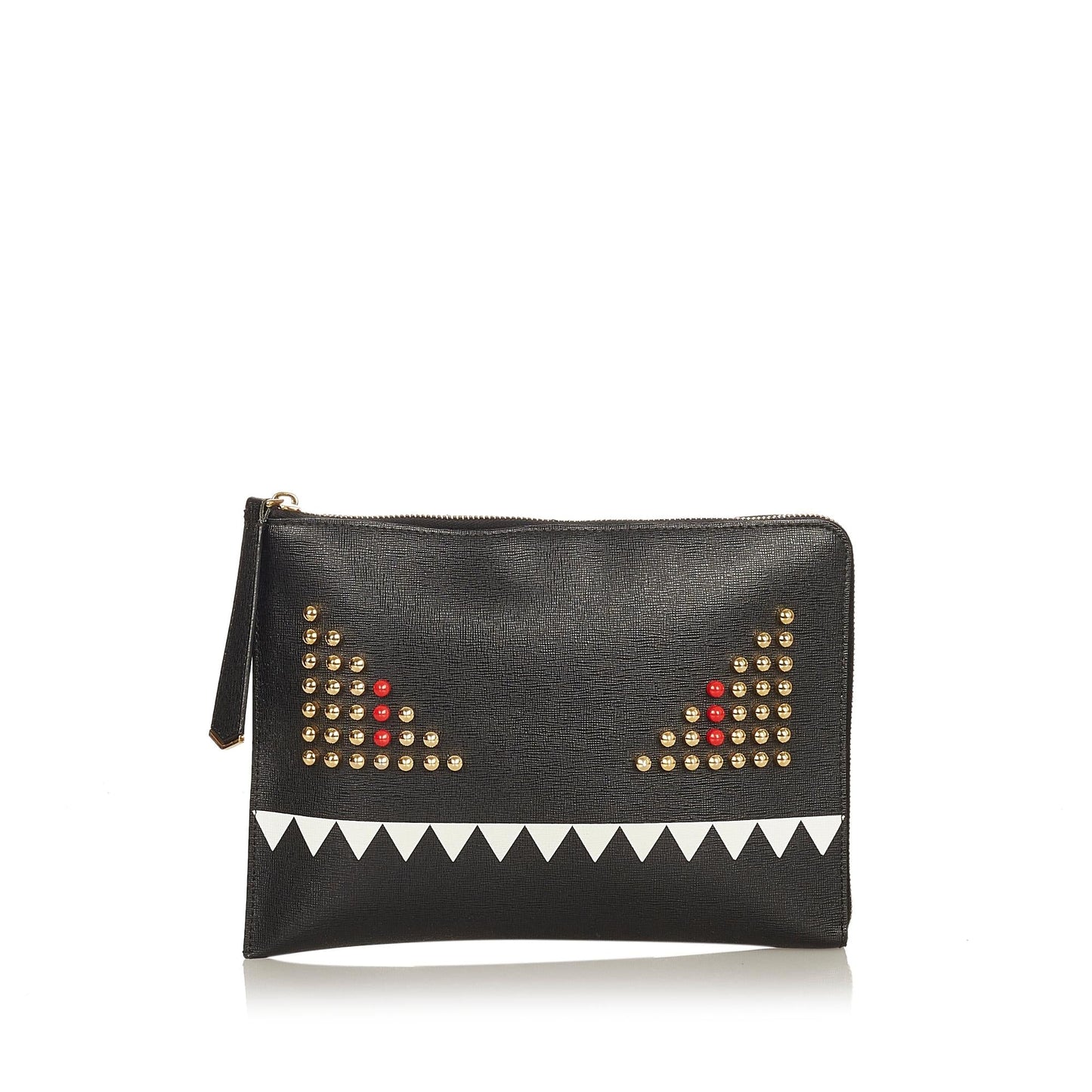 Fendi Monster Leather Clutch Bag (SHG-26144)