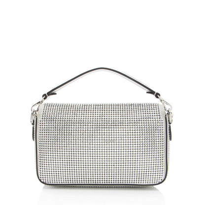 Fendi Nubuck Crystal Mini Baguette (SHF-euHxV9)