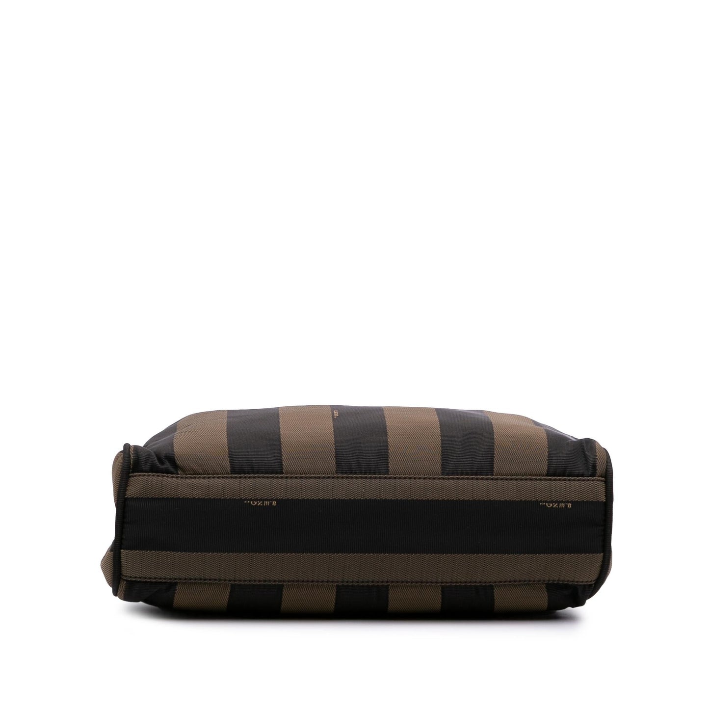 Fendi Pequin Coated Canvas Tote
