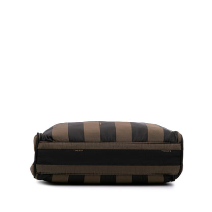 Fendi Pequin Coated Canvas Tote