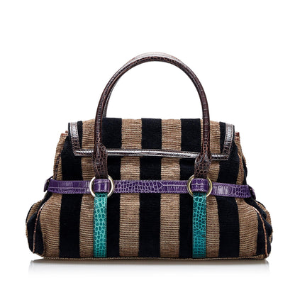Fendi Pequin Handbag (SHG-UTQaNE)