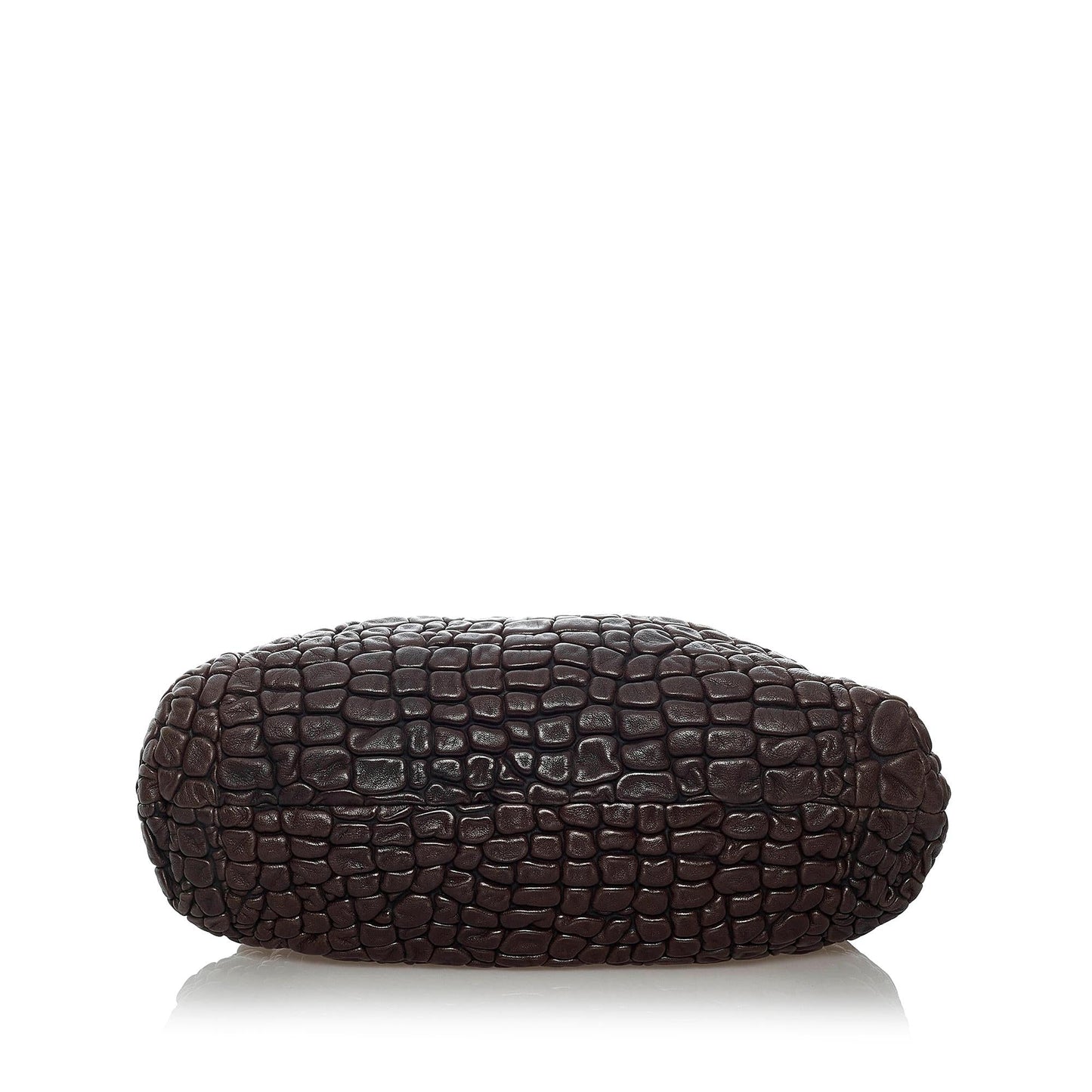 Fendi Puckered Bubble Leather Chef Shoulder Bag (SHG-29866)