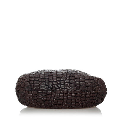 Fendi Puckered Bubble Leather Chef Shoulder Bag (SHG-29866)