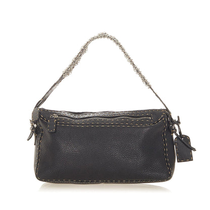 Fendi Selleria Leather Shoulder Bag (SHG-22496)