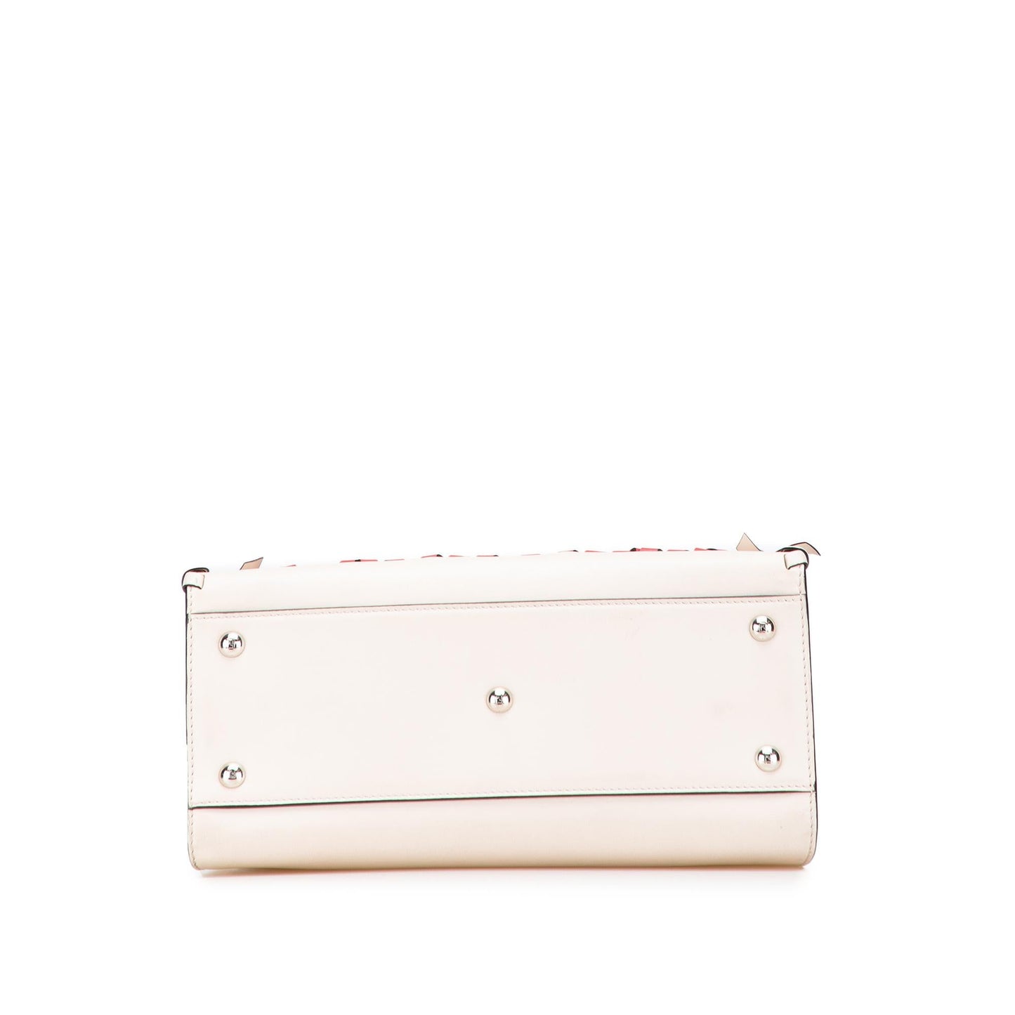Fendi Small Bicolor Calfskin Whipstitch Runway Satchel