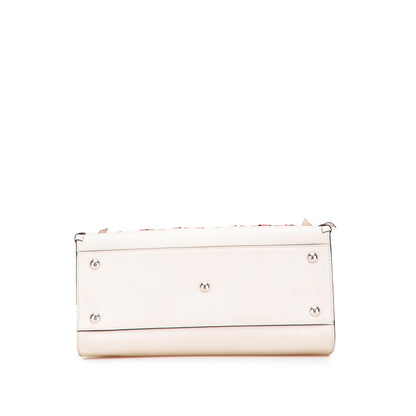 Fendi Small Bicolor Calfskin Whipstitch Runway Satchel
