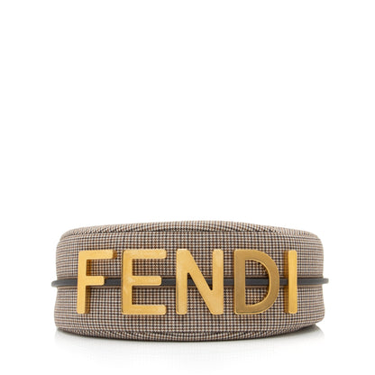 Fendi Fabric Small Fendigraphy Charm Hobo (SHF-23488)