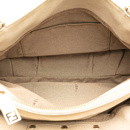 Fendi Small Metallic Mia Chain Satchel