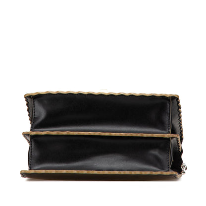 Fendi Small Scalloped Leather Kan I Crossbody