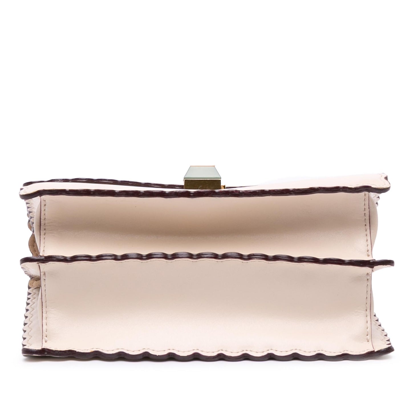 Fendi Small Scalloped Leather Kan I Crossbody