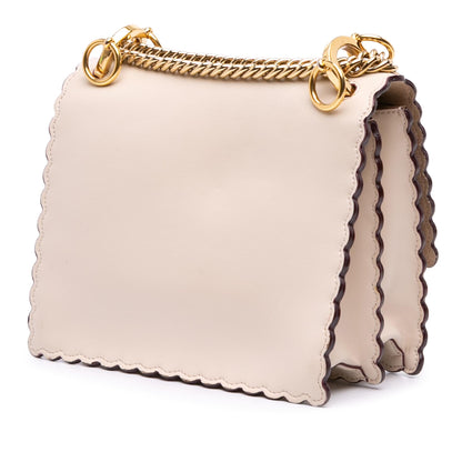 Fendi Small Scalloped Leather Kan I Crossbody