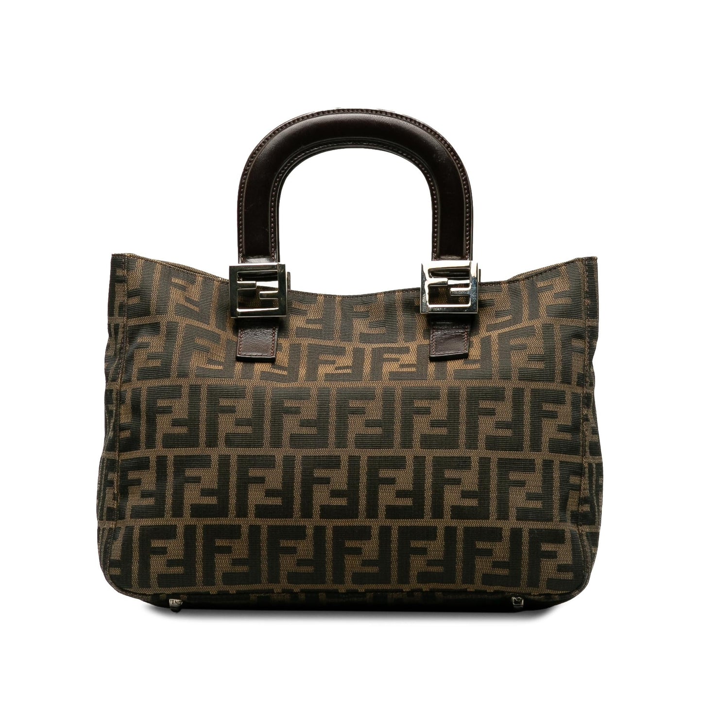 Fendi Small Zucca Canvas Twins Tote (SHG-kog7lI)