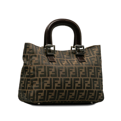 Fendi Small Zucca Canvas Twins Tote (SHG-kog7lI)