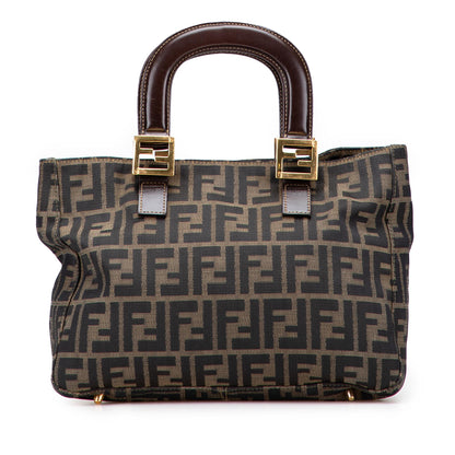Fendi Small Zucca Canvas Twins Tote