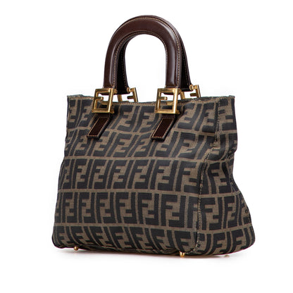 Fendi Small Zucca Canvas Twins Tote