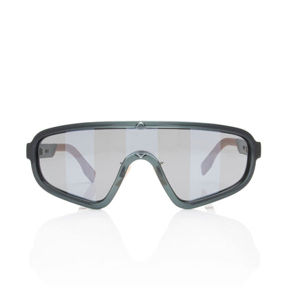 Fendi Striped Biker Shield Sunglasses