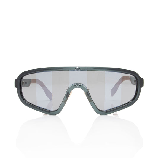 Fendi Striped Biker Shield Sunglasses