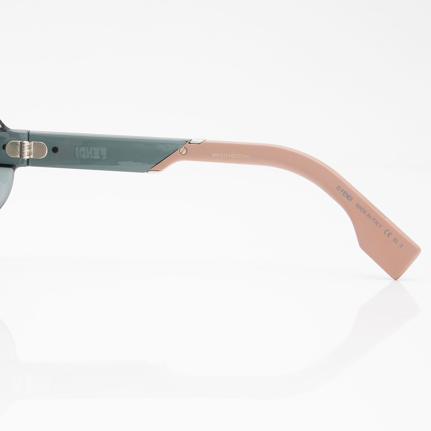 Fendi Striped Biker Shield Sunglasses