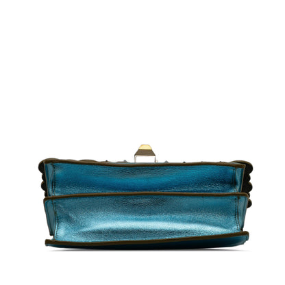 Fendi Studded Scalloped Kan I Crossbody (SHG-CeGCcL)
