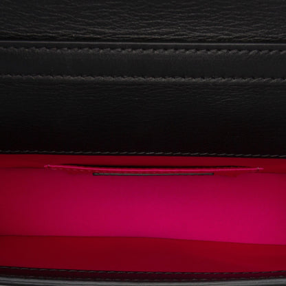 Fendi Versace Vitello Seta Fendace Brooch Baguette Satchel