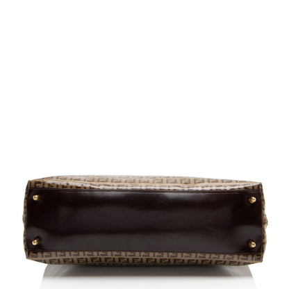 Fendi Vintage FF Zucchino Vinyl Satchel