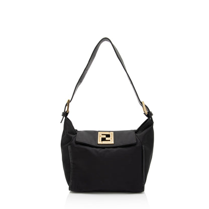 Fendi Vintage Nylon FF Small Flap Bag (SHF-SS6oIw)