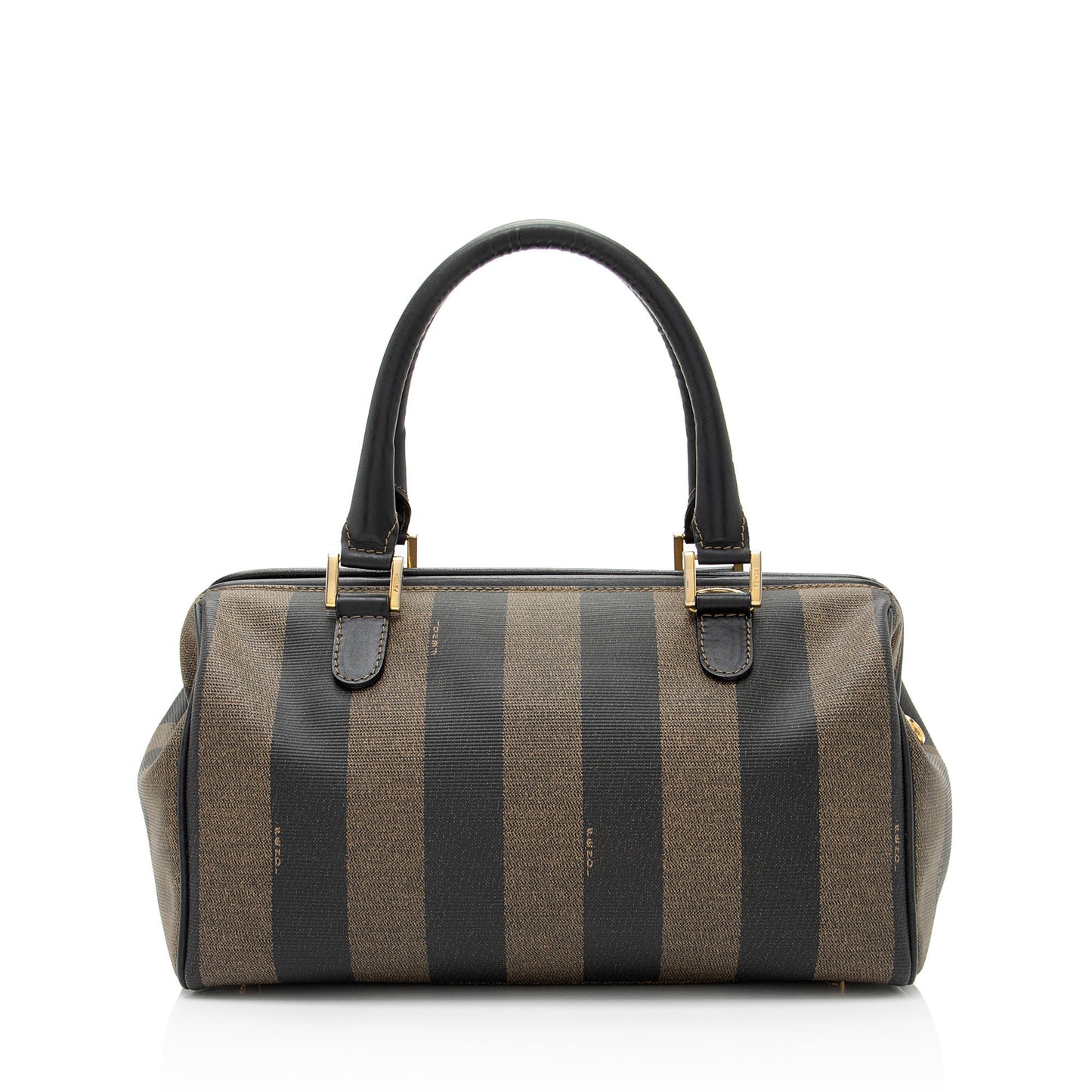 Fendi Vintage Pequin Satchel (SHF-p2iSKx)