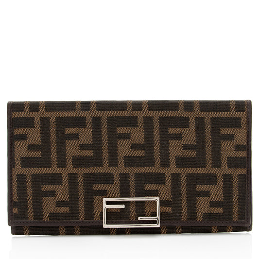Fendi Vintage Zucca Long Wallet (SHF-4wpuJV)