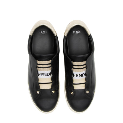 Fendi Vitello Lurex Rockoclick Slip-On Sneakers - Size 9.5 / 39.5 (SHF-23704)