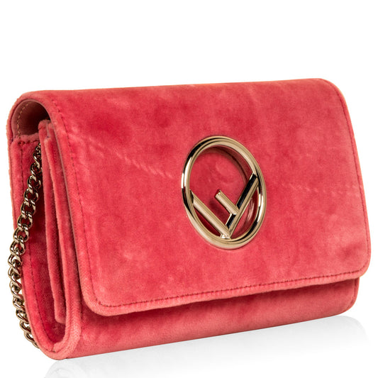 Fendi Kan I Velvet Crossbody