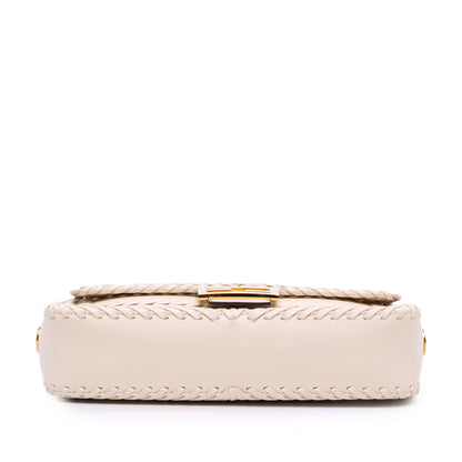Fendi Woven Calfskin Vitello King Ceylon Baguette Satchel