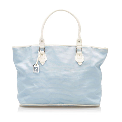 Fendi Zebra Print Canvas Tote Bag (SHG-22880)