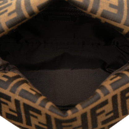 Fendi Zucca Canvas Double Flap Mamma