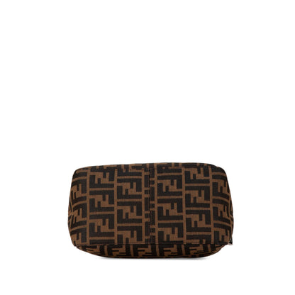 Fendi Zucca Canvas Double Flap Shoulder Bag (SHG-5160t3)