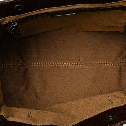 Fendi Zucca Canvas Etniko Handbag