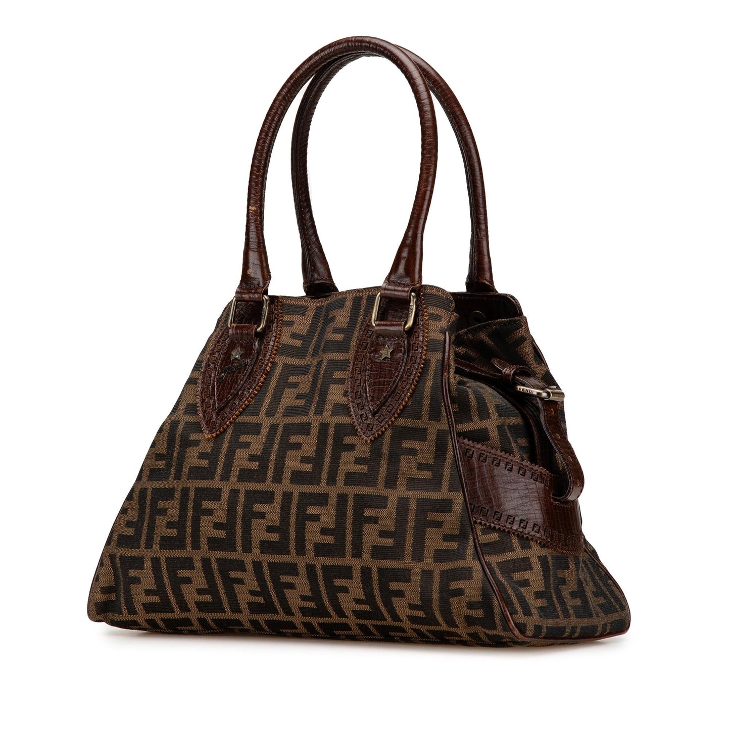 Fendi Zucca Canvas Etniko Handbag