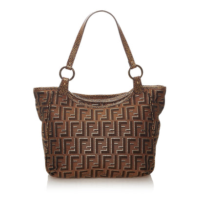 Fendi Zucca Canvas Handbag (SHG-27465)