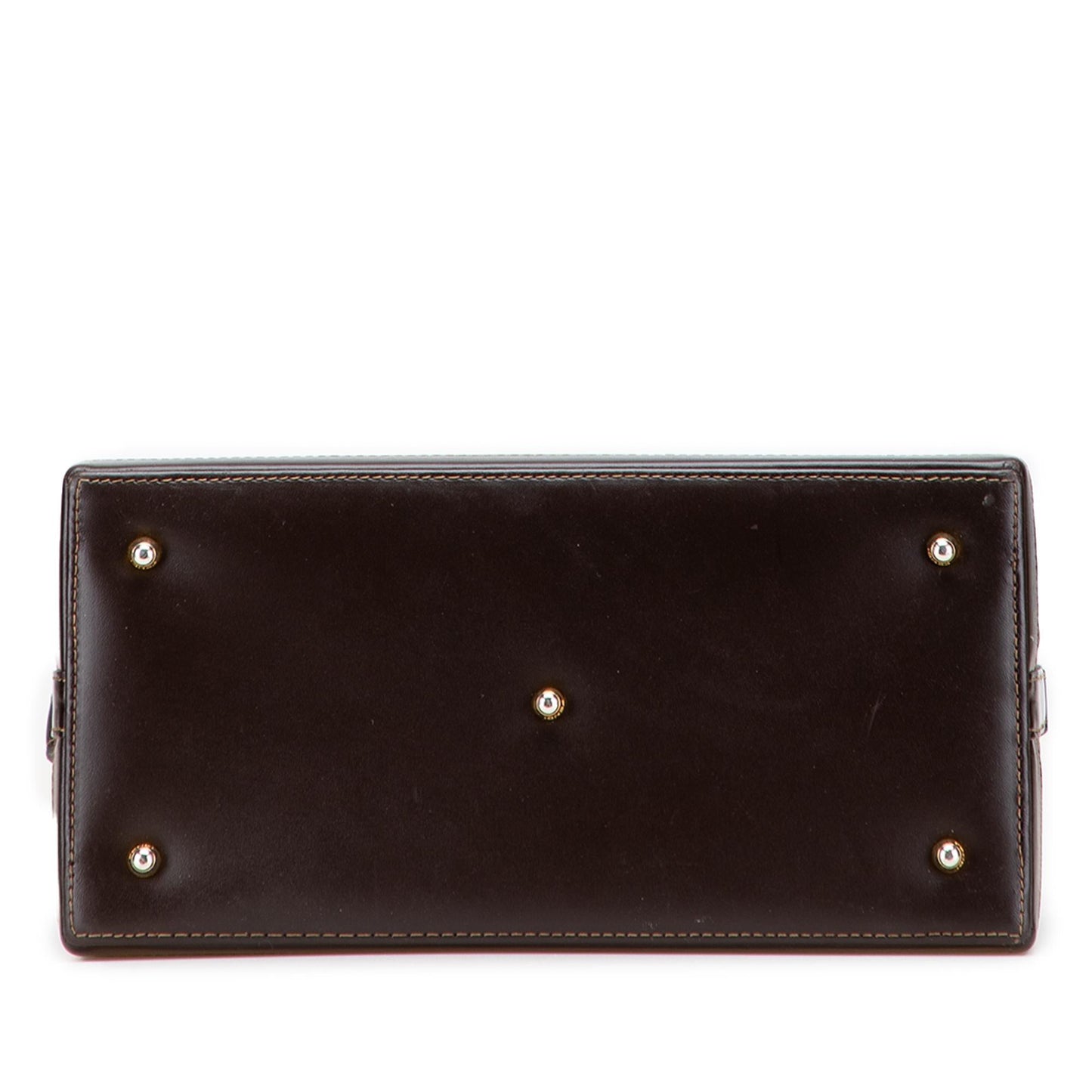 Fendi Zucca Canvas Push Lock Box Handbag