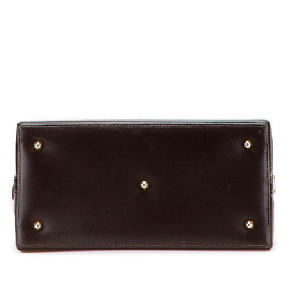 Fendi Zucca Canvas Push Lock Box Handbag